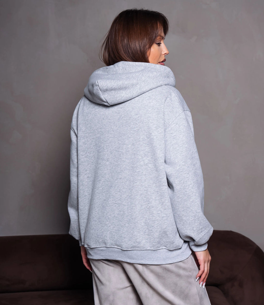 Толстовка #КТ900 (1), серый меланж - Dommod фото 3
