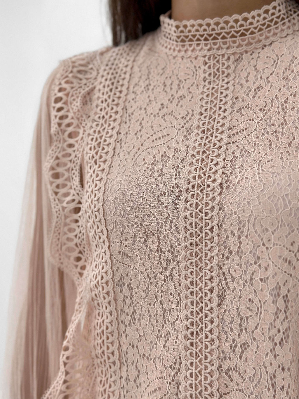 Блузка Сидни (пудровый) - Nadi bordo фото 10