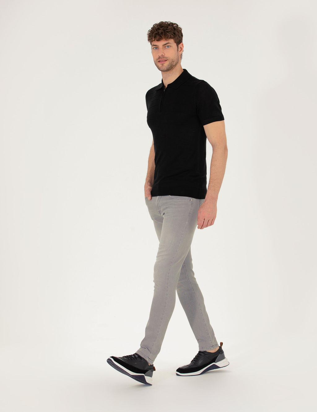 A__k Gri Slim Fit Jean Pantolon