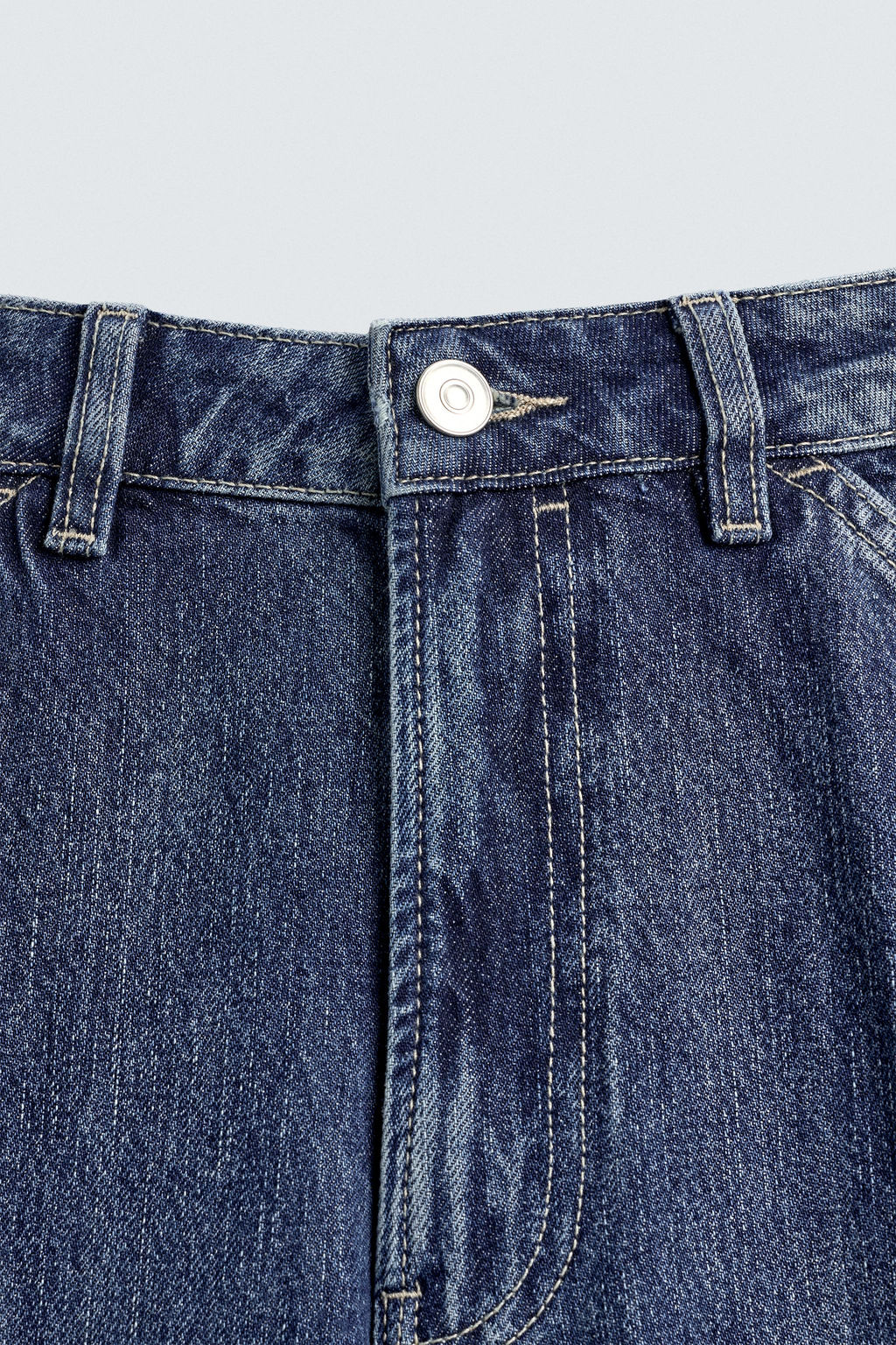STRAIGHT FIT CARGO JEANS