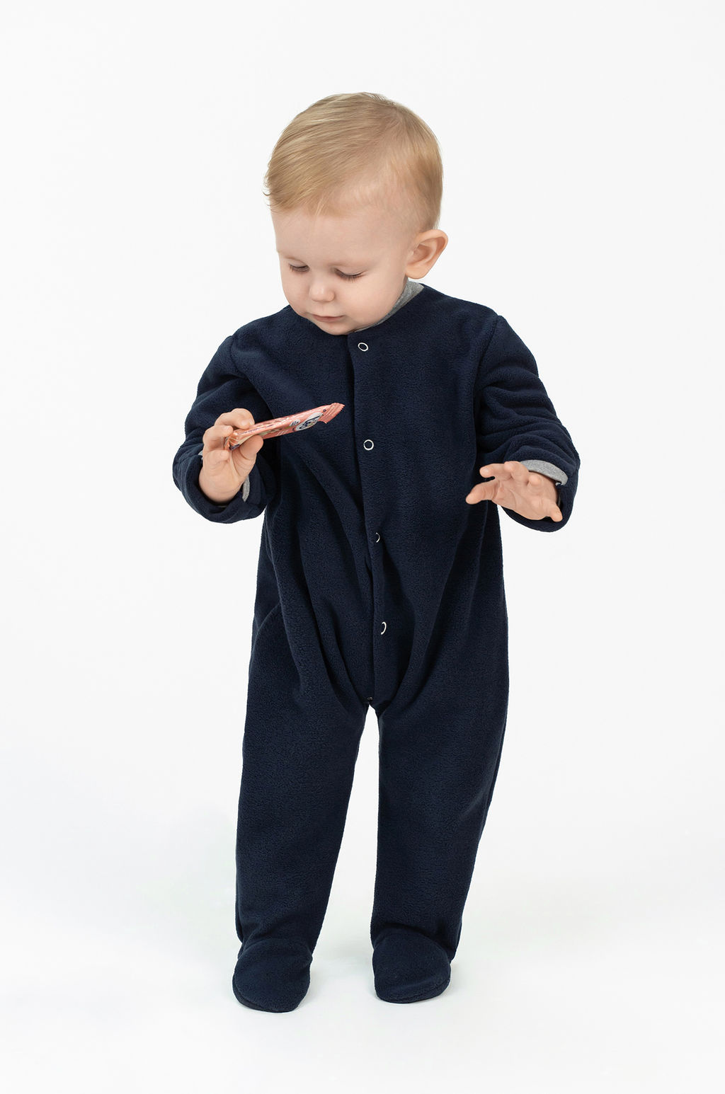 Комбинезон ясельный флисовый темносиний