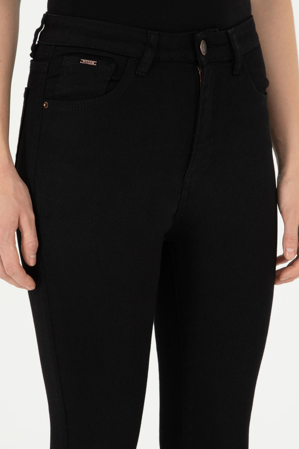 Женские черные джинсовые брюки - U.s. polo assn фото 5