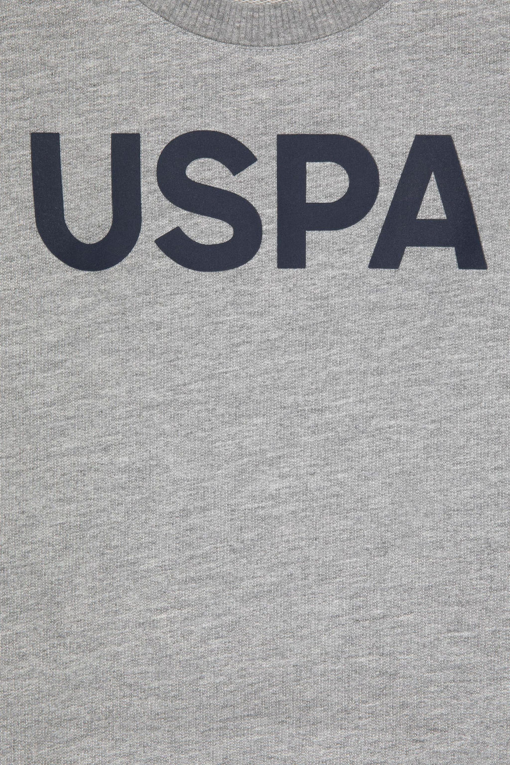 Erkek _ocuk Gri Melanj Basic Bisiklet Yaka Sweatshirt Sepette S_rpriz _ndirim - U.s. polo assn фото 3