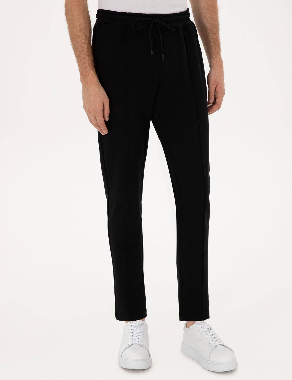 Siyah Slim Fit Nerv_rl_ D_z Pa_a E_ofman Alt_
