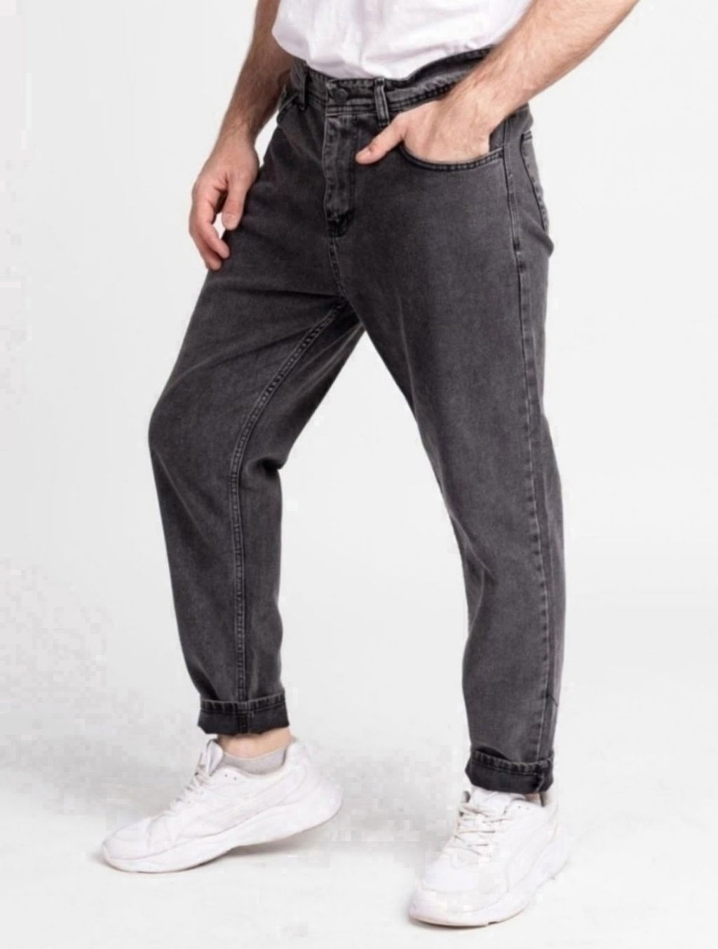 Джинсы бананы мужские