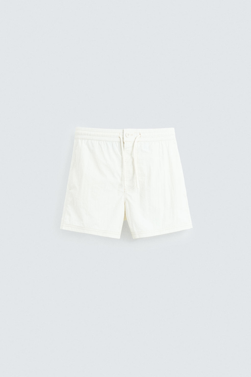 CONTRAST MID-LENGTH SWIMMING TRUNKS - Zara фото 5