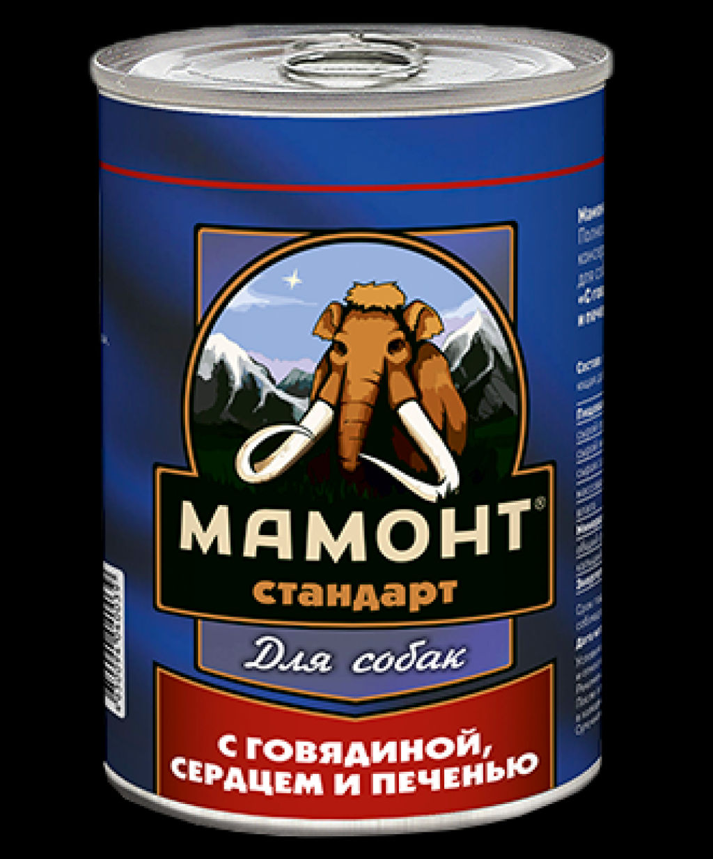 Мамонт Стандарт Говядина, сердце, печень д/соб. 0,97 кг. ж/б ЦБ-00025737