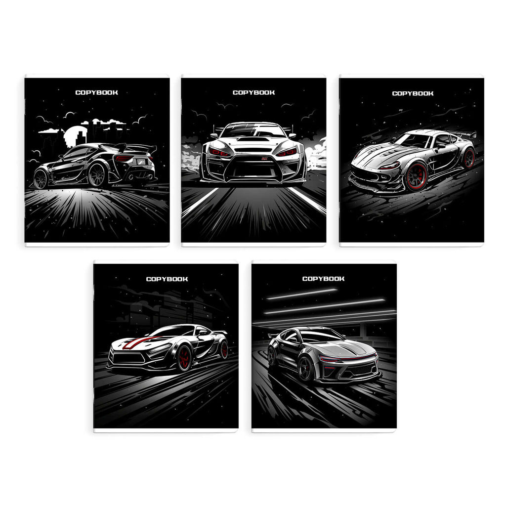 Тетрадь, 48 л, клетка, арт. 66704/ 10 НОЧНОЙ ГОНЩИК