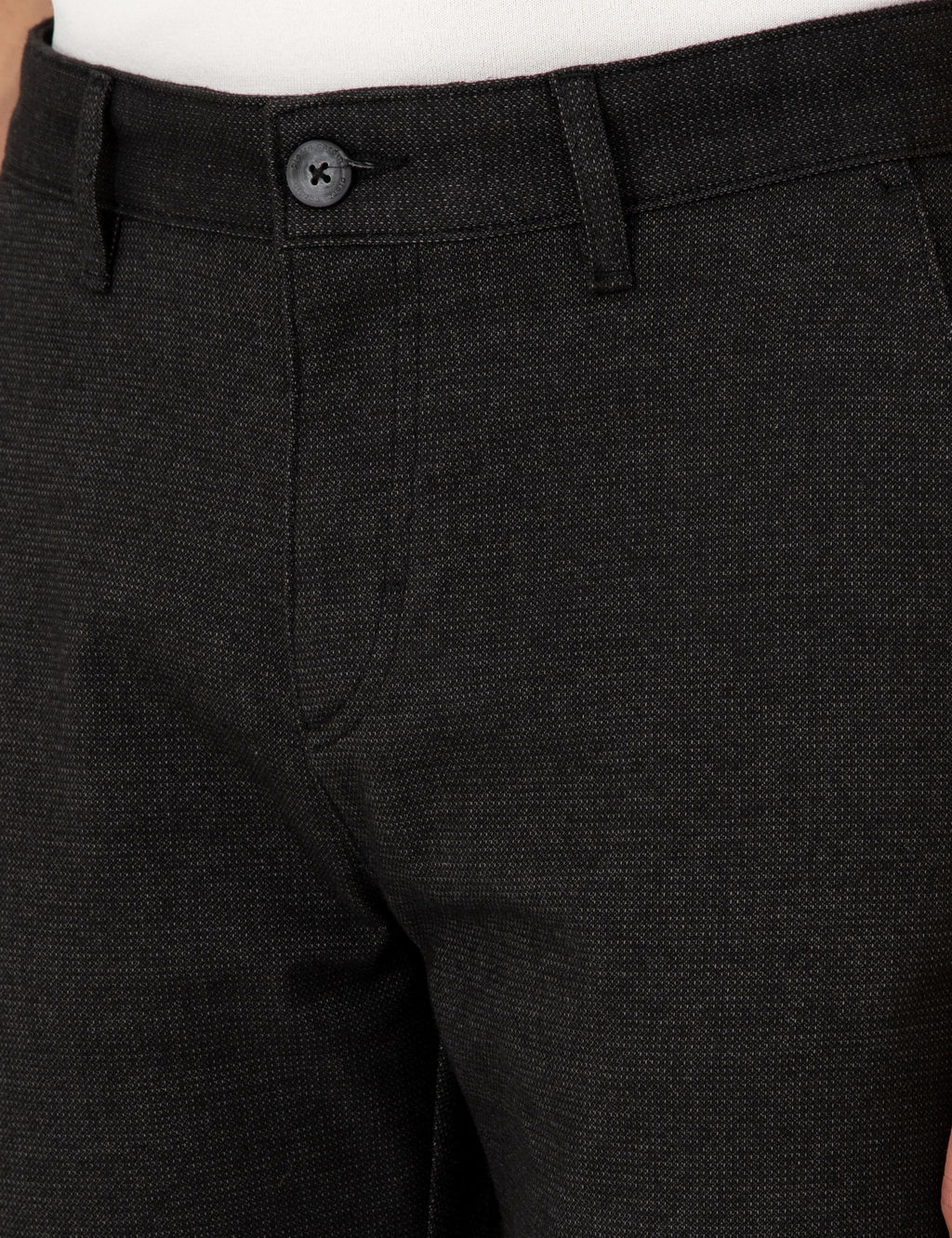 Siyah Slim Fit Kanvas Pantolon