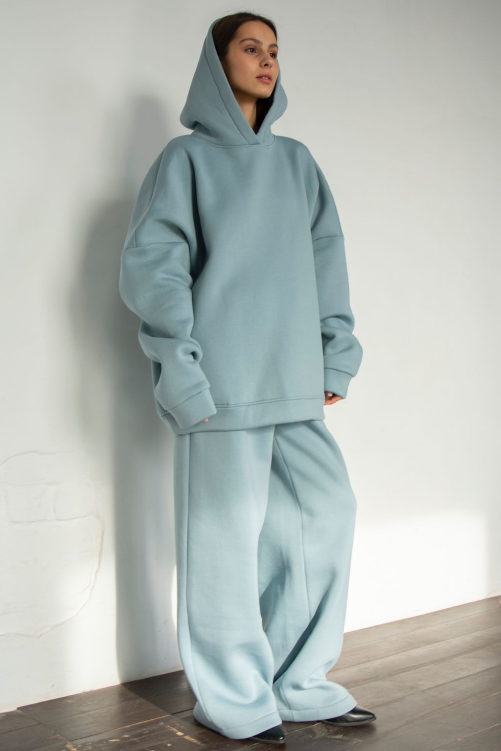 Толстовка FRIENDLY 013/06/Пыльно-голубой - M&G all natural фото 3