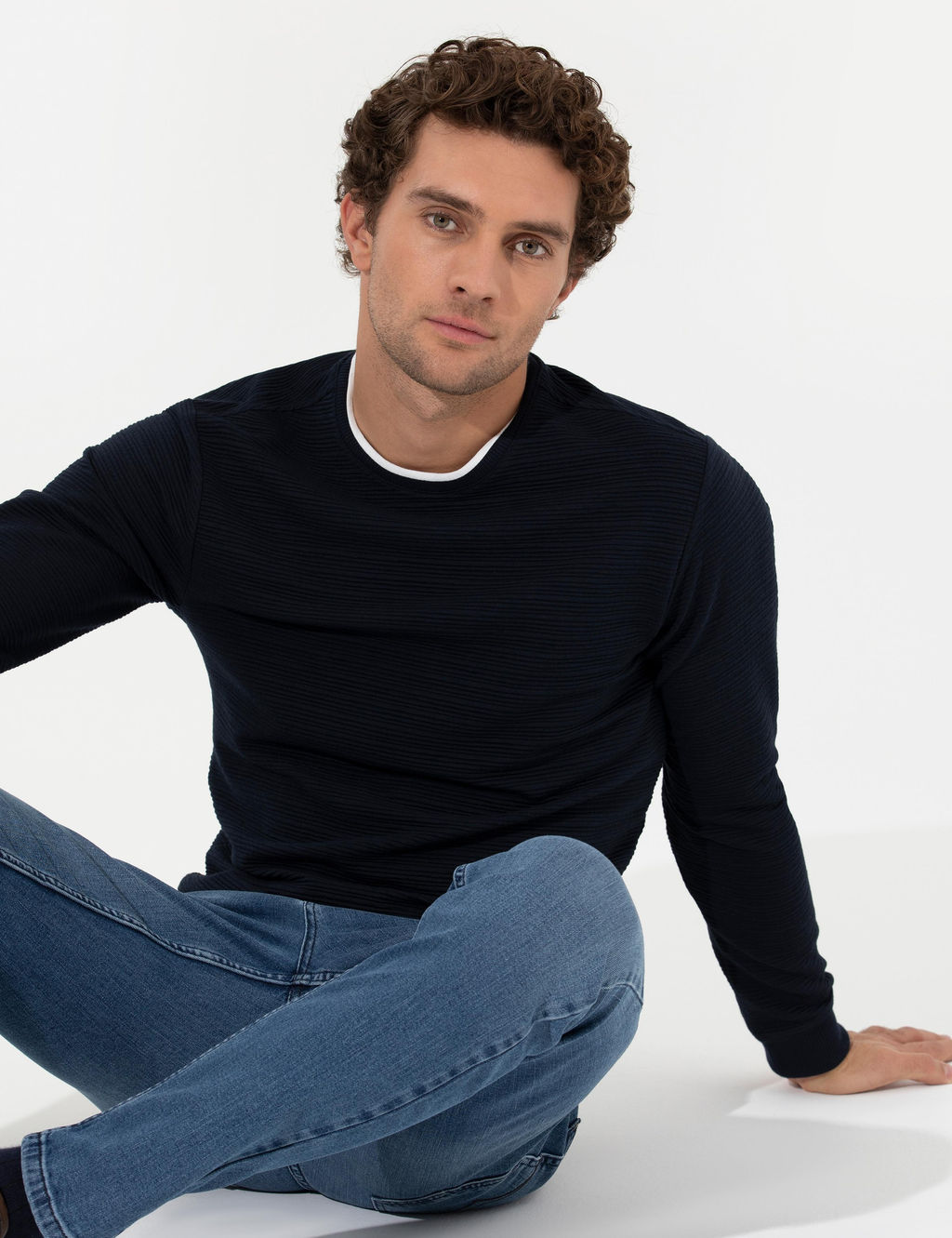 Lacivert Sweatshirt - Cacharel фото 3