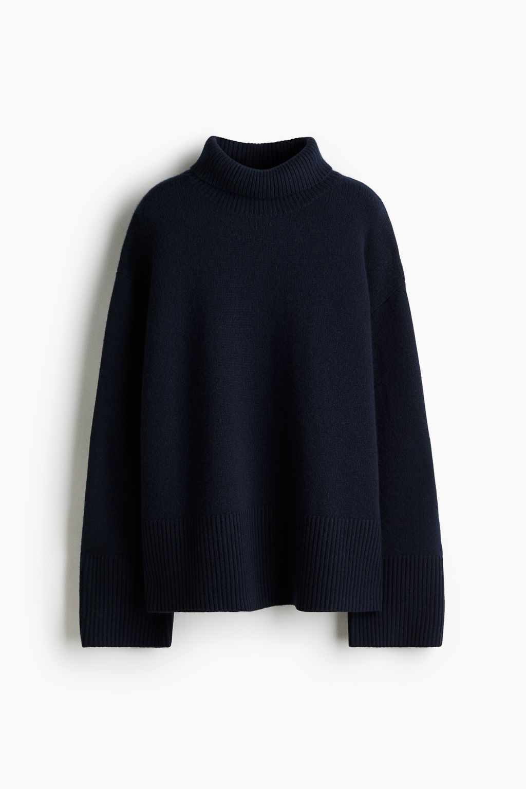 Jersey de cuello alto en mezcla de cachemira - H&m фото 4