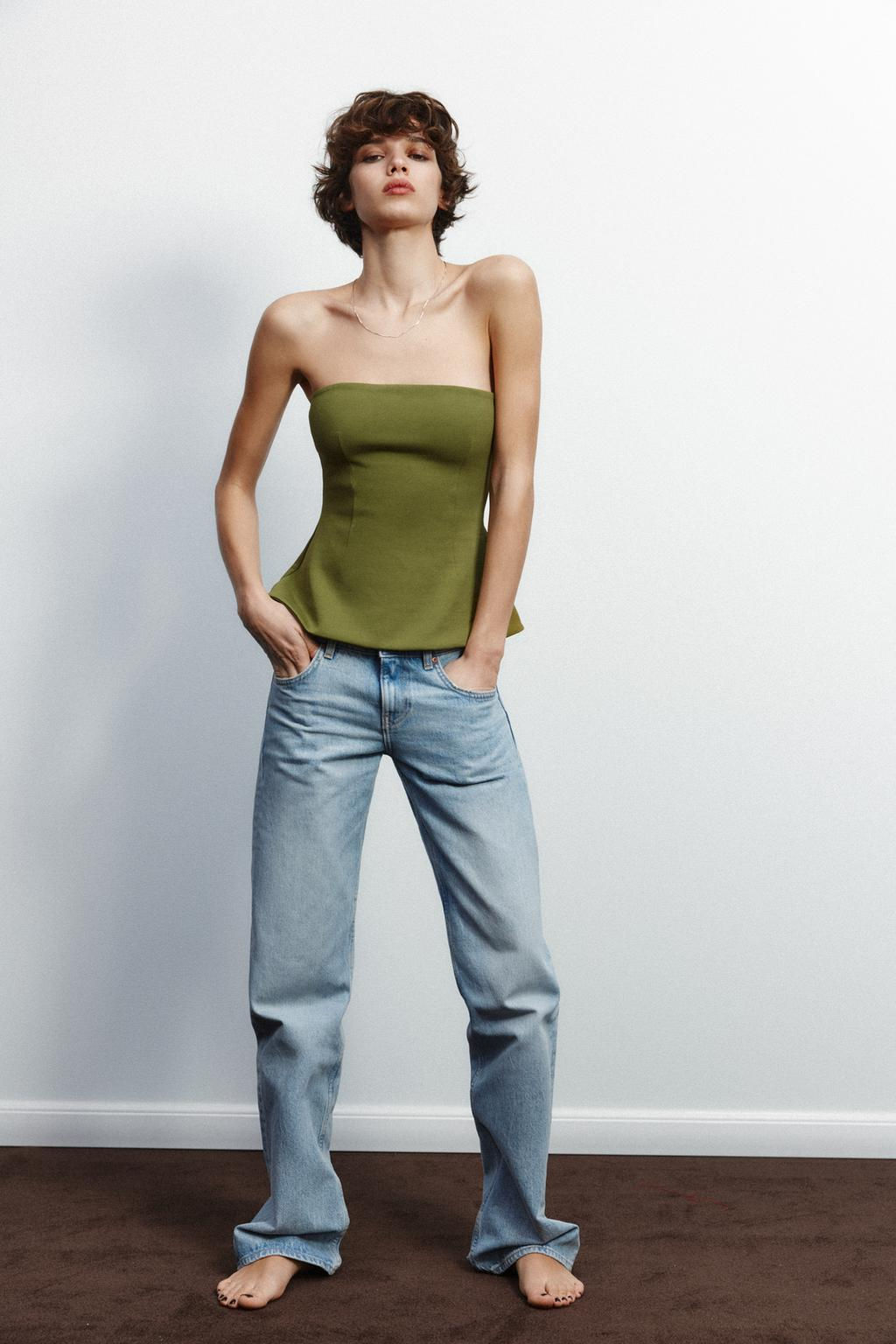 INTERLOCK BANDEAU TOP - Zara фото 3