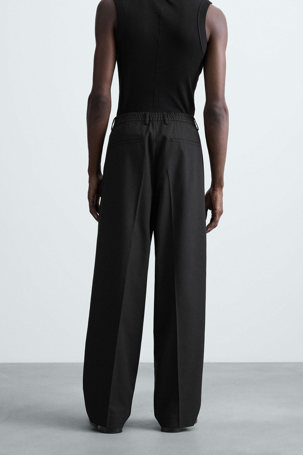 FLOWING WIDE-LEG PLEATED TROUSERS - Zara фото 3