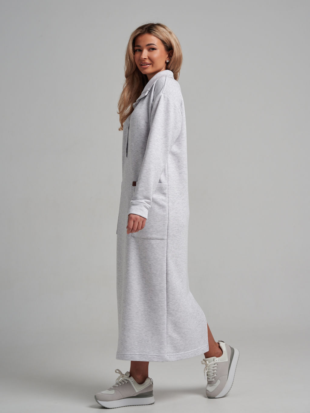 978 Платье "Меланж/серый"