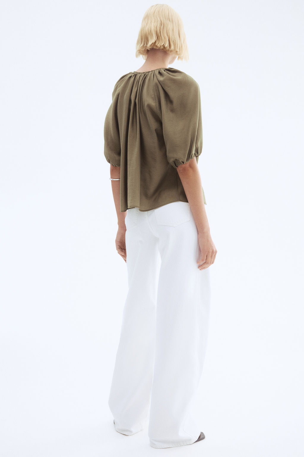 Blusa con mangas globo - H&m фото 7
