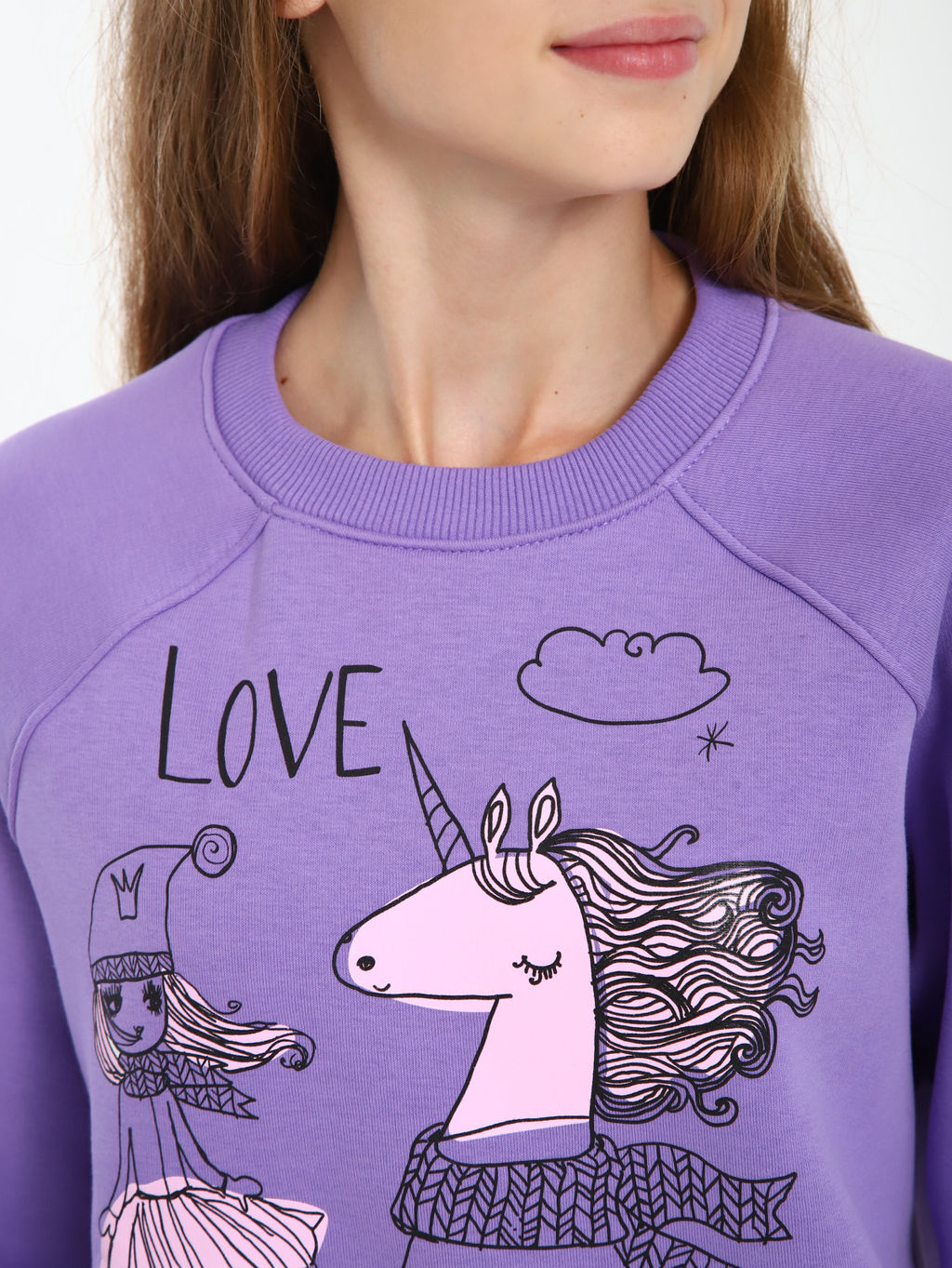 Толстовка "Дружба" лиловый