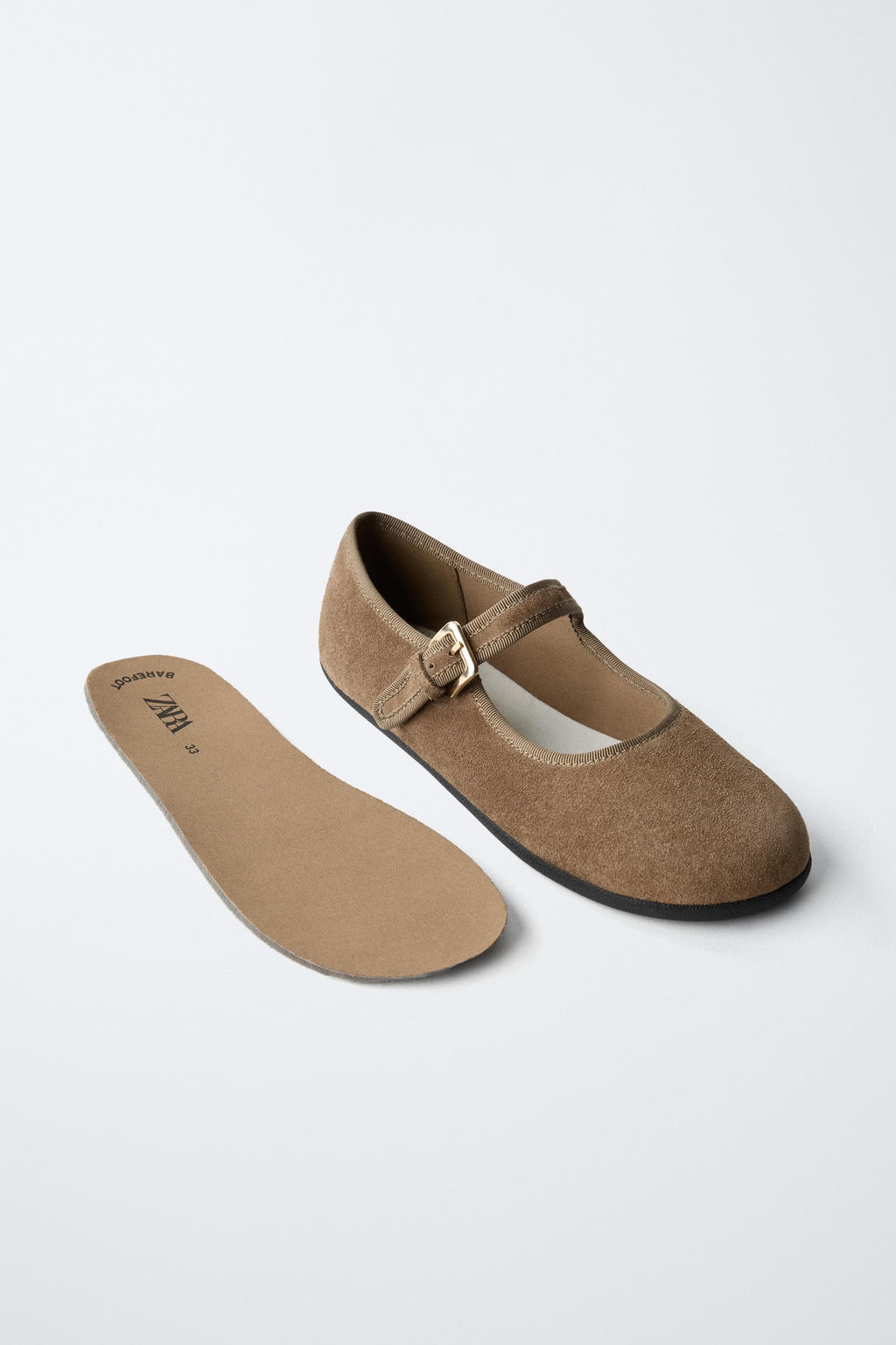 LEATHER BAREFOOT BALLERINAS - Zara фото 3
