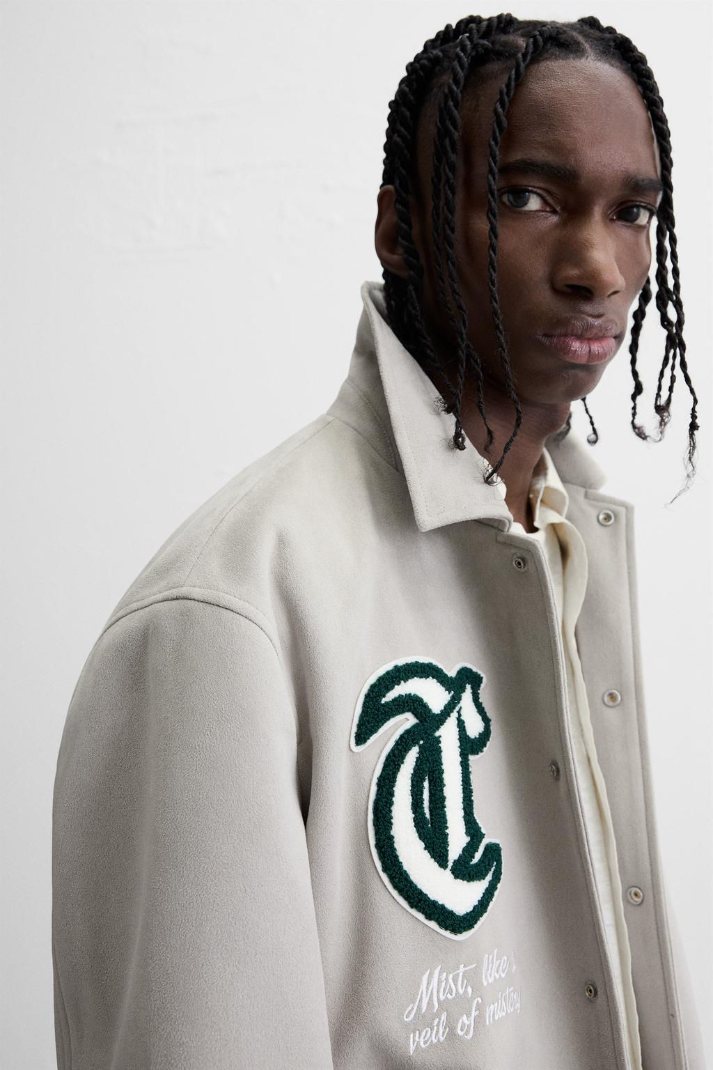 FAUX SUEDE JACKET WITH PATCHES - Zara фото 13