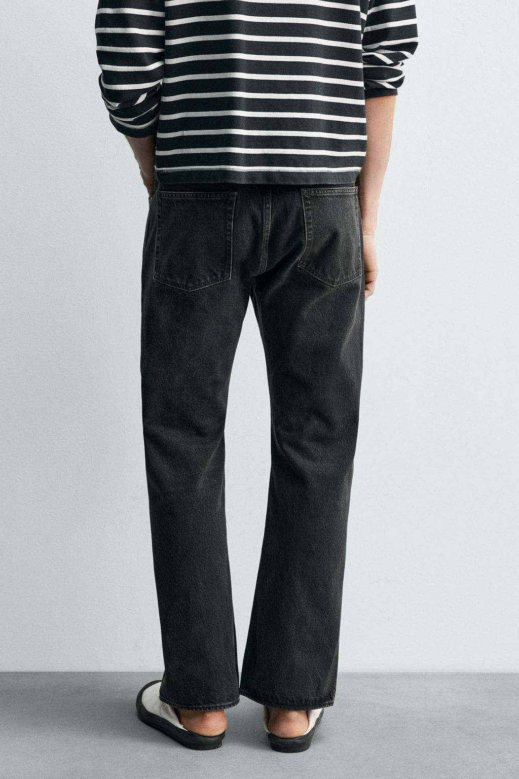 JEANS STRAIGHT FIT BOOTCUT AARON LEVINE X ZARA / Negro  фото 3