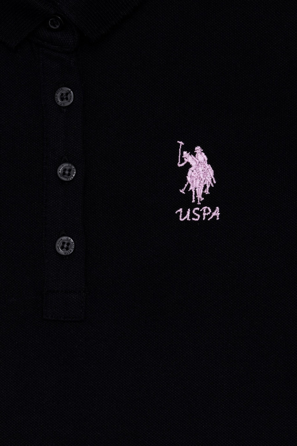 Черная базовая футболка для девочки - U.s. polo assn фото 6