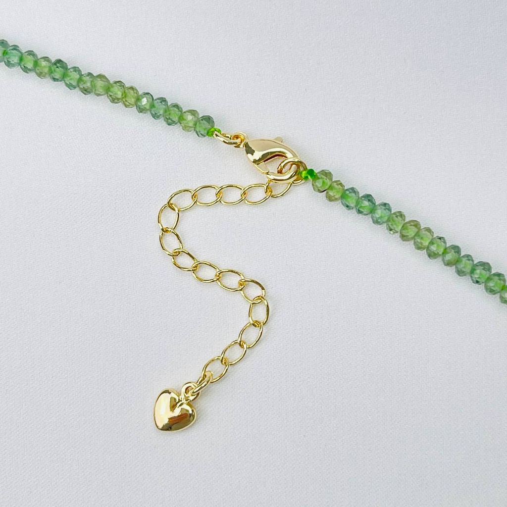 Колье из зеленого Апатита 40 см +