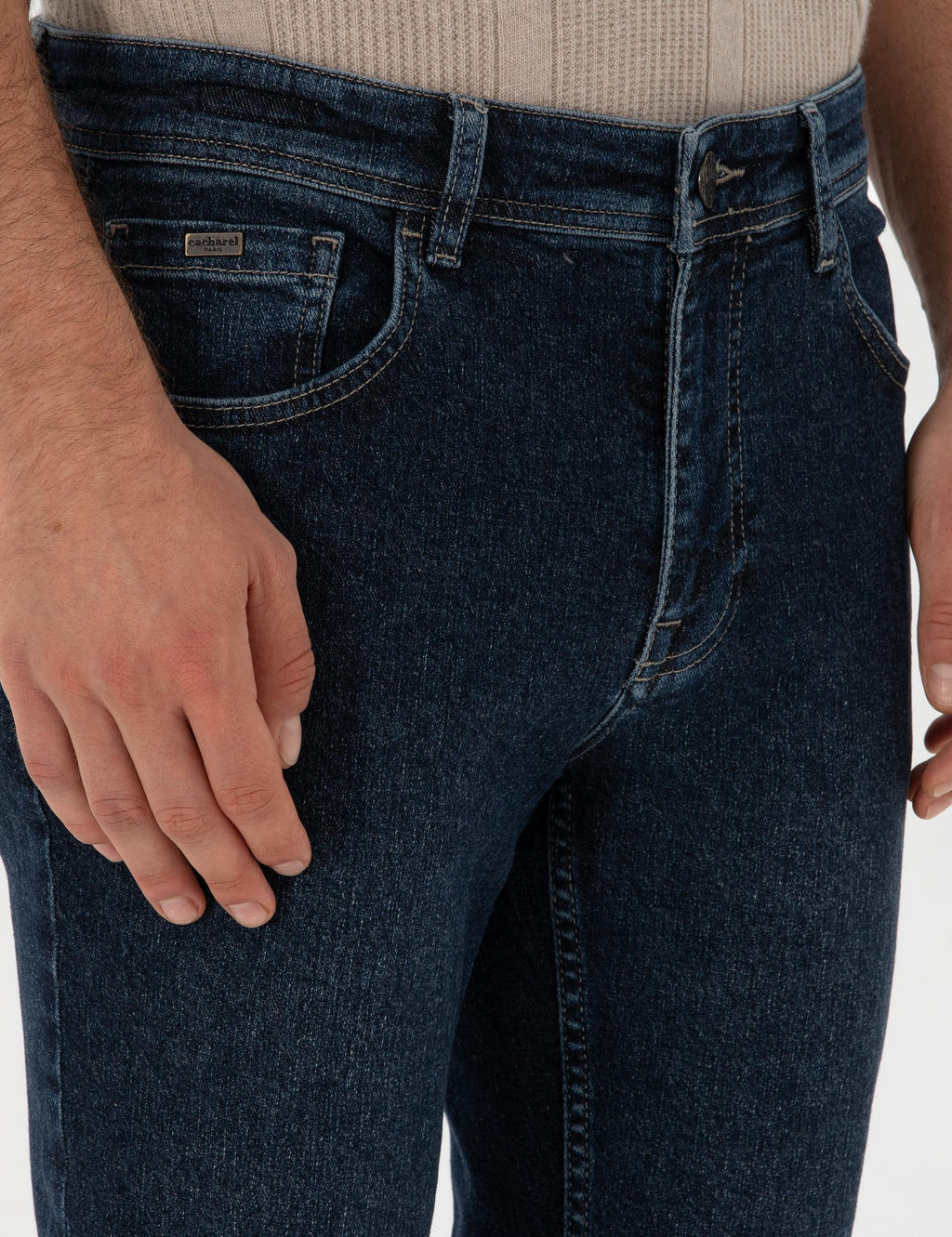 _ndigo Slim Fit Pamuk Kar___ml_ Jean Pantolon