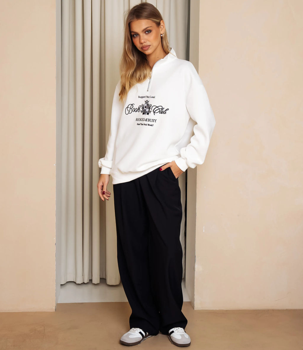 Свитшот #КТ182 (7), белый - Dommod фото 4