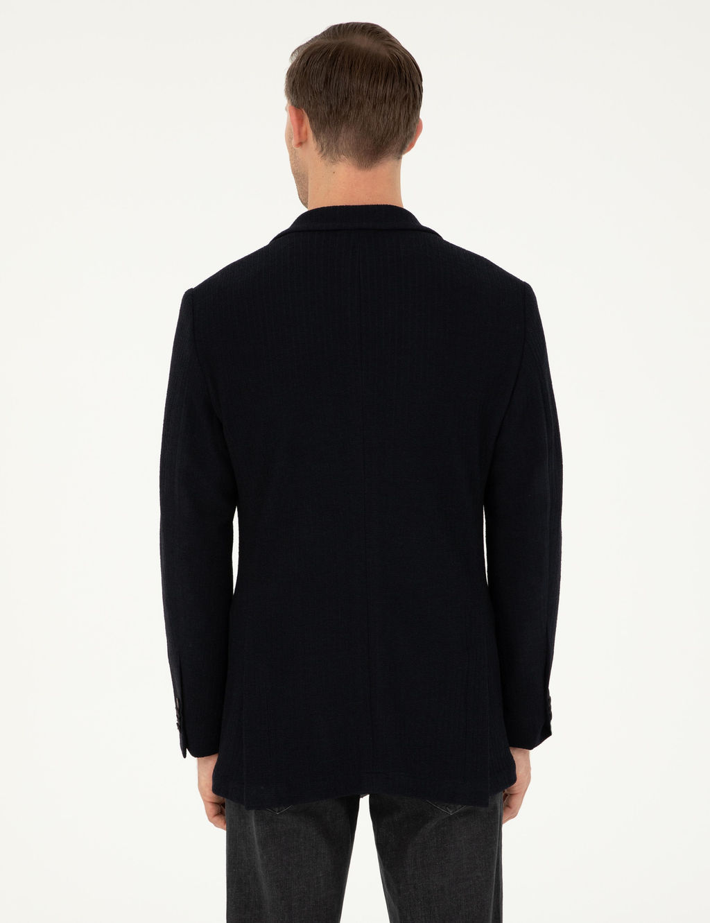 Темно-синяя приталенная куртка - Cacharel фото 6