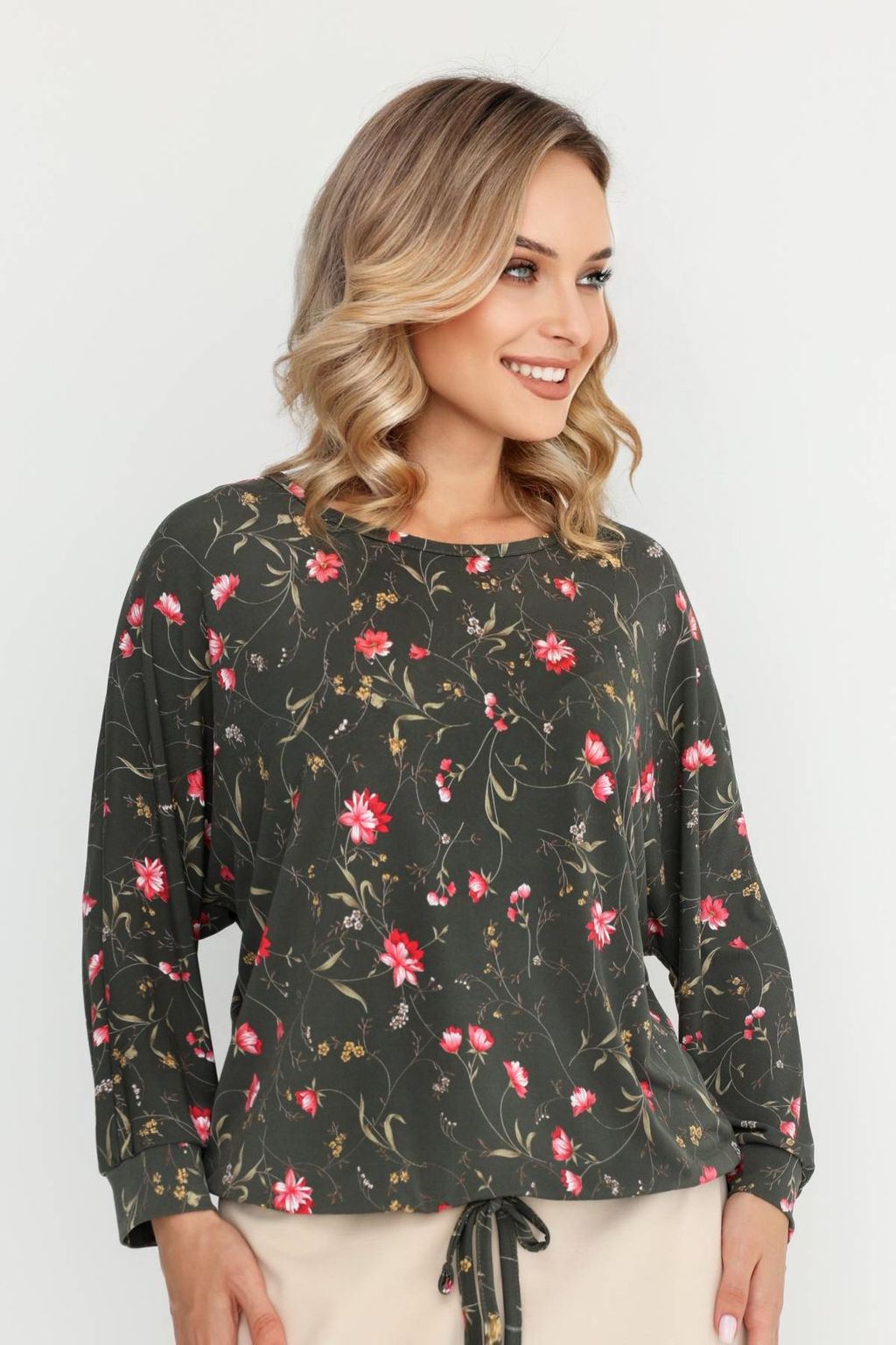 Блузка женская 7082/05/Хаки - Rise фото 2