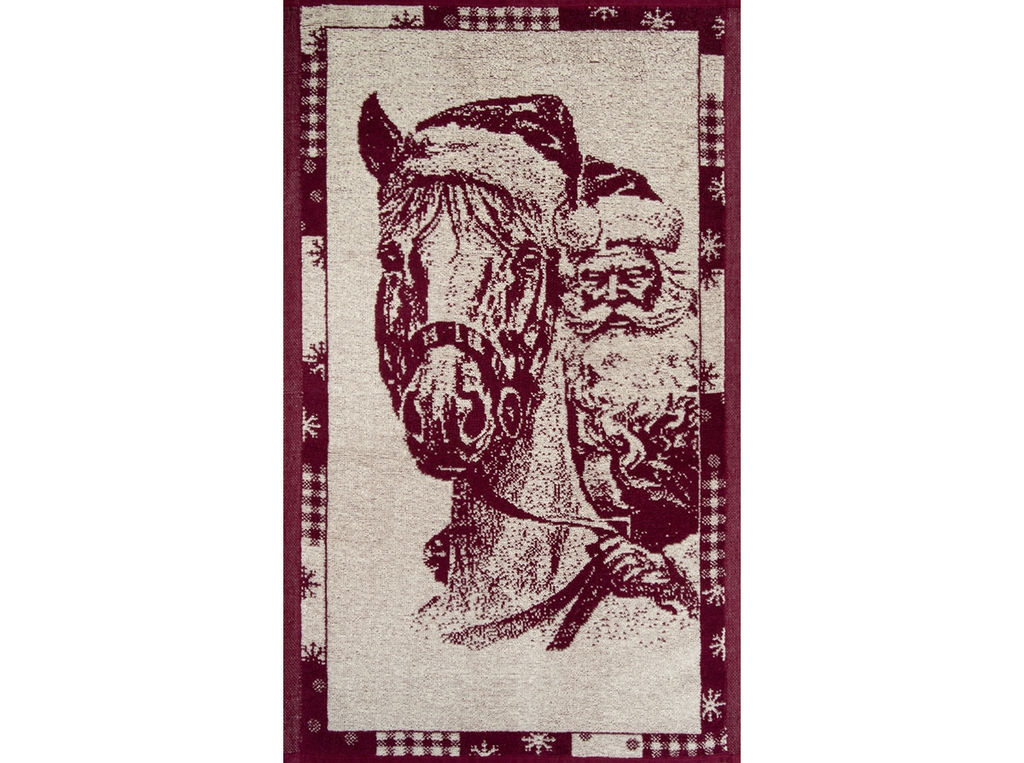 Полотенце махровое 6с104.411ж1 Мороз-наездник(кр.дерево1) 67х40см