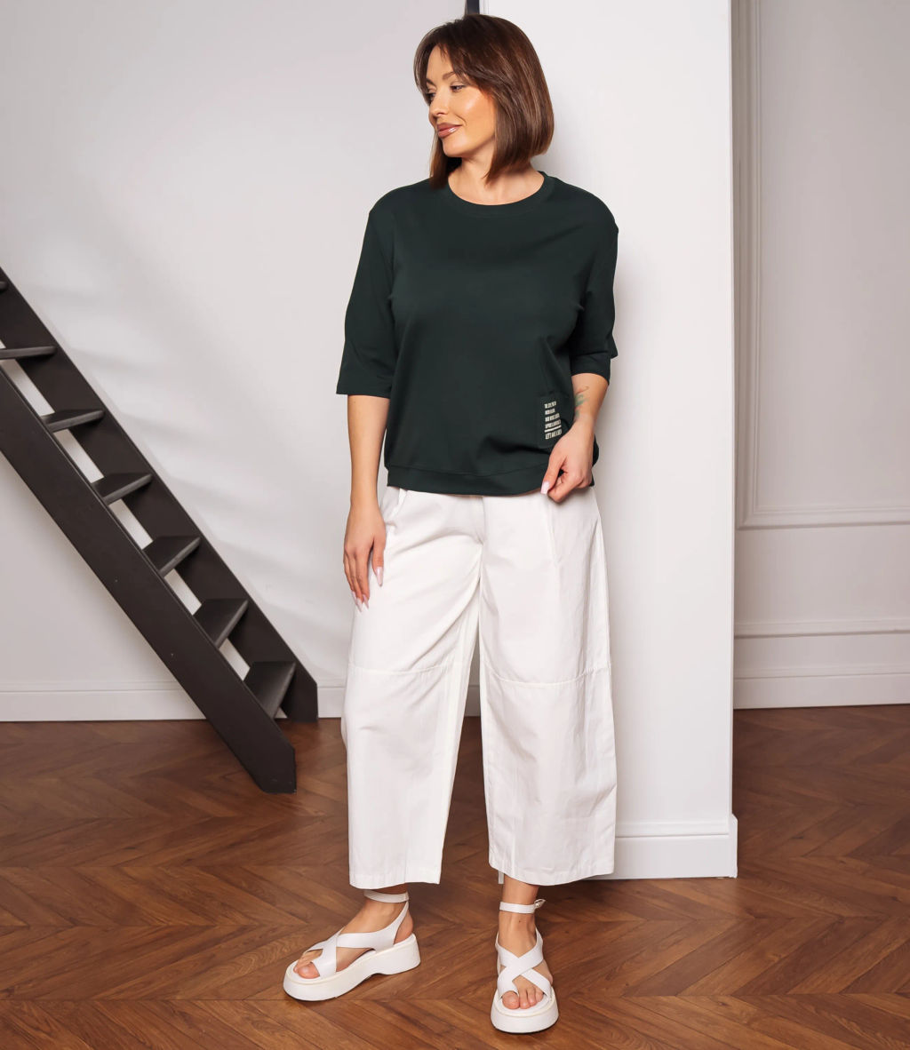 Футболка #КТ0467-55, изумрудный