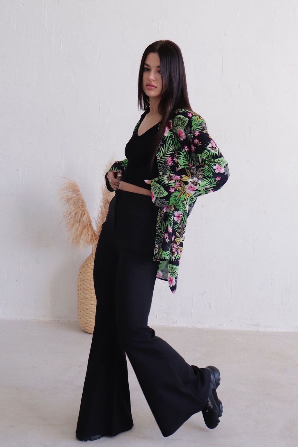 Рубашка с тропическим принтом - Martichelli фото 10