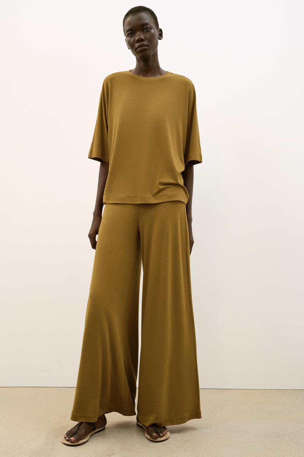 FLOWING PALAZZO TROUSERS - Zara фото 18