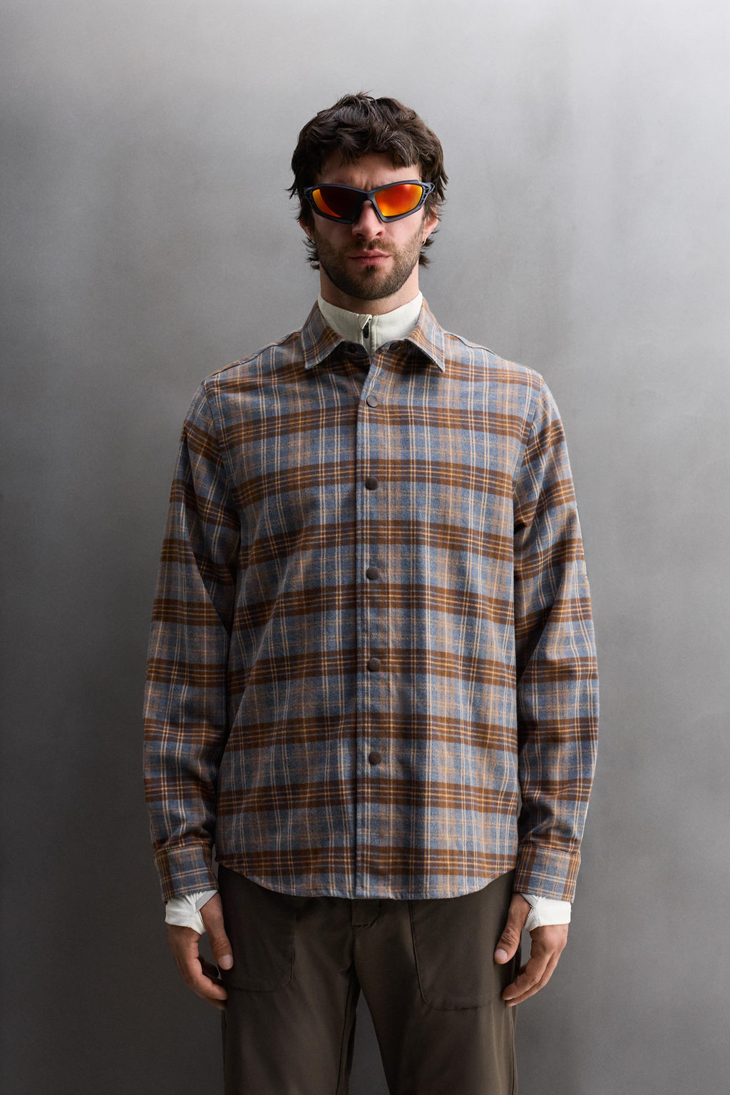 CHECK LYOCELL - WOOL SHIRT - Zara фото 2