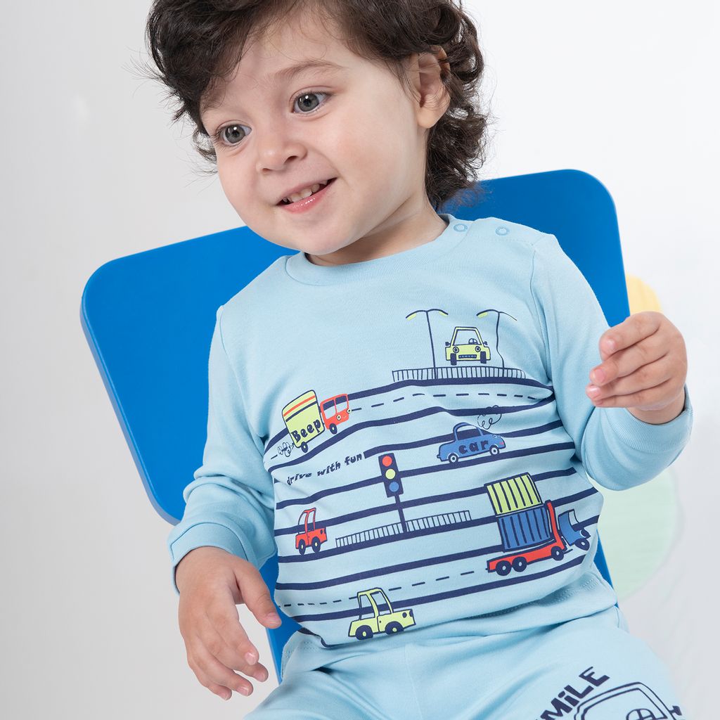 CRB wear/CSNB 62669-43 Джемпер для мальчика, голубой/Ex.Cherubino фото 3
