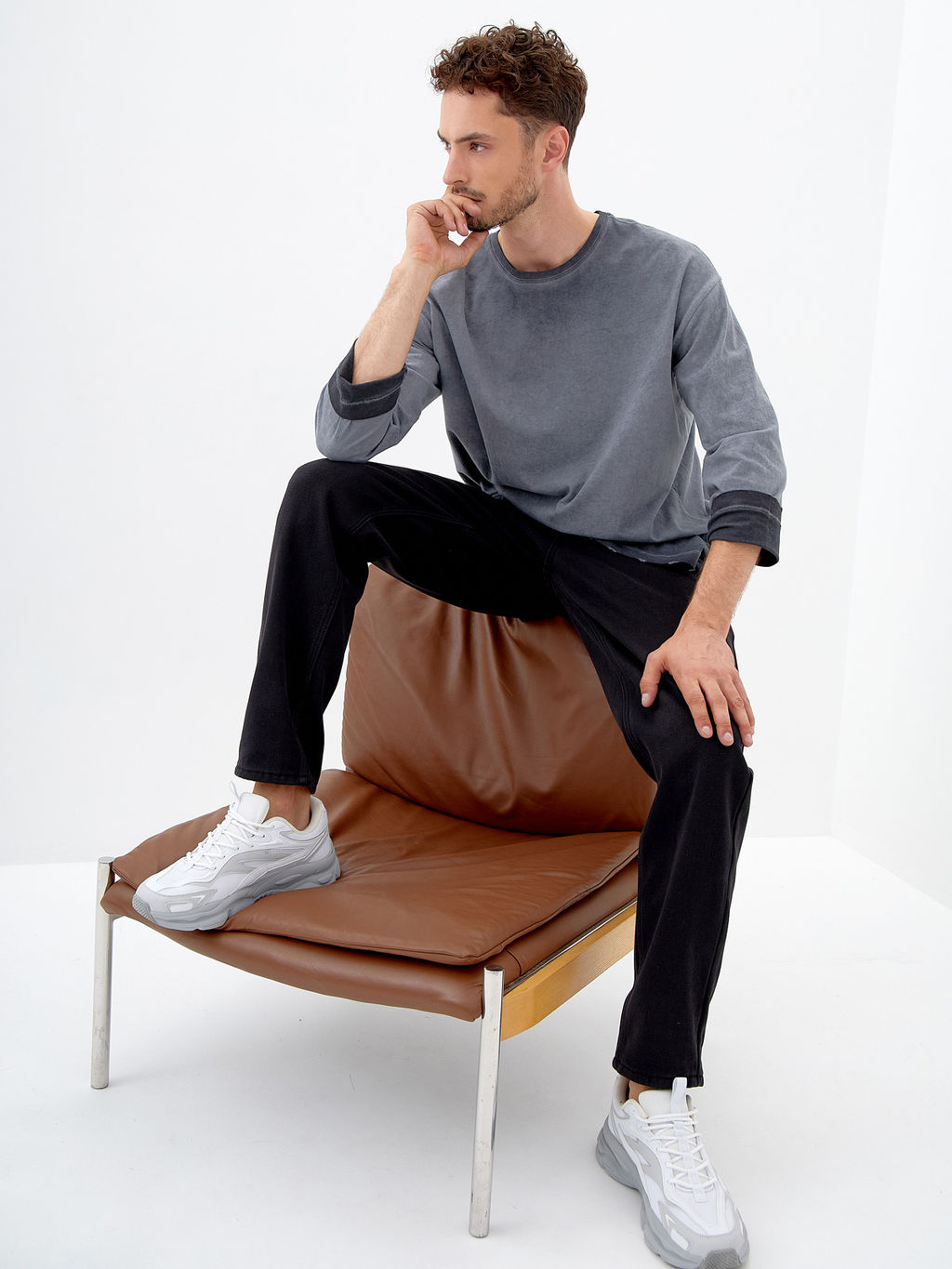 Утепленные Мужские джинсы TAPER-SLIM - Mossmore фото 12