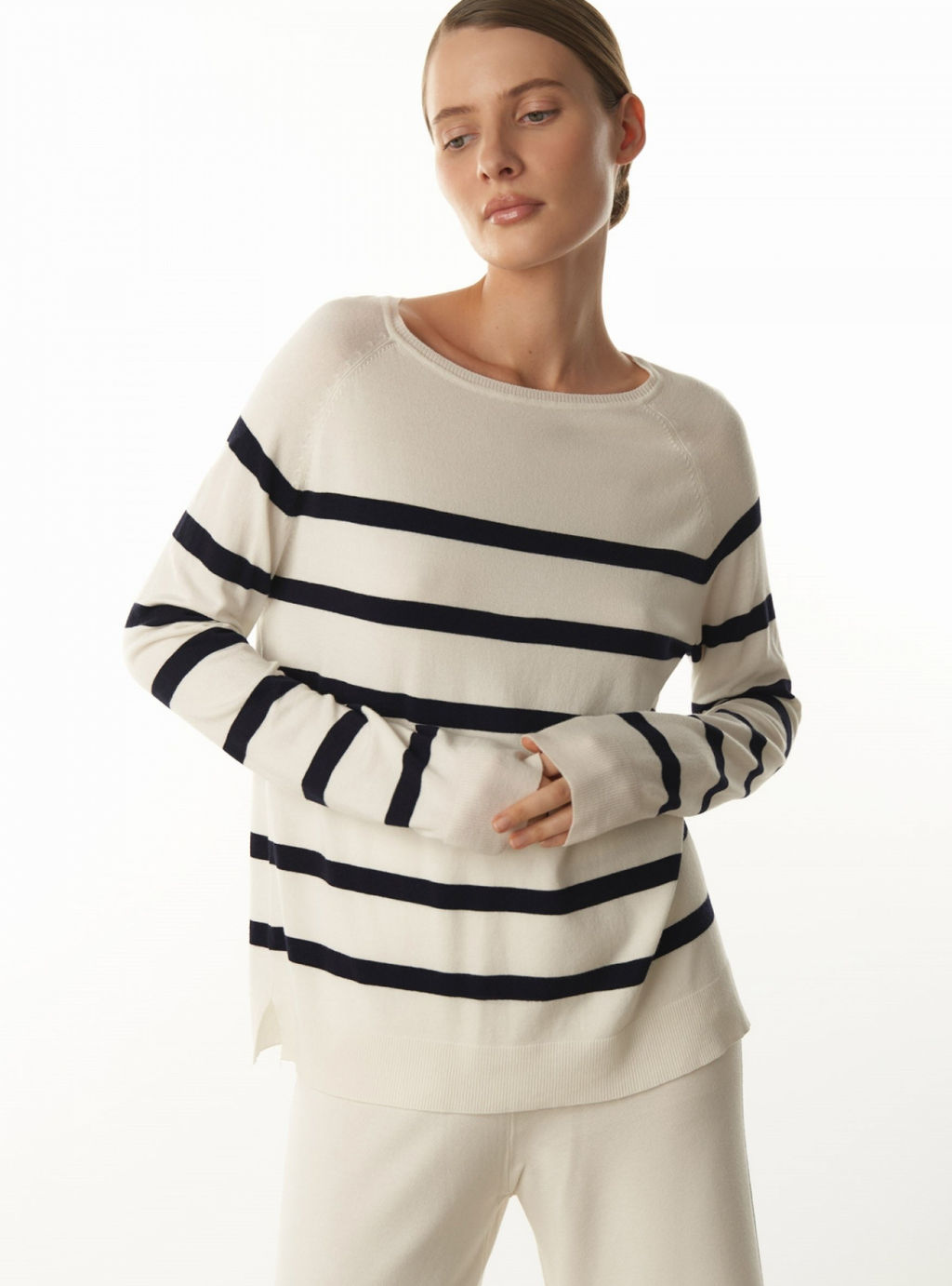 Conso/KJL 230743 - milk/dark blue Джемпер женский