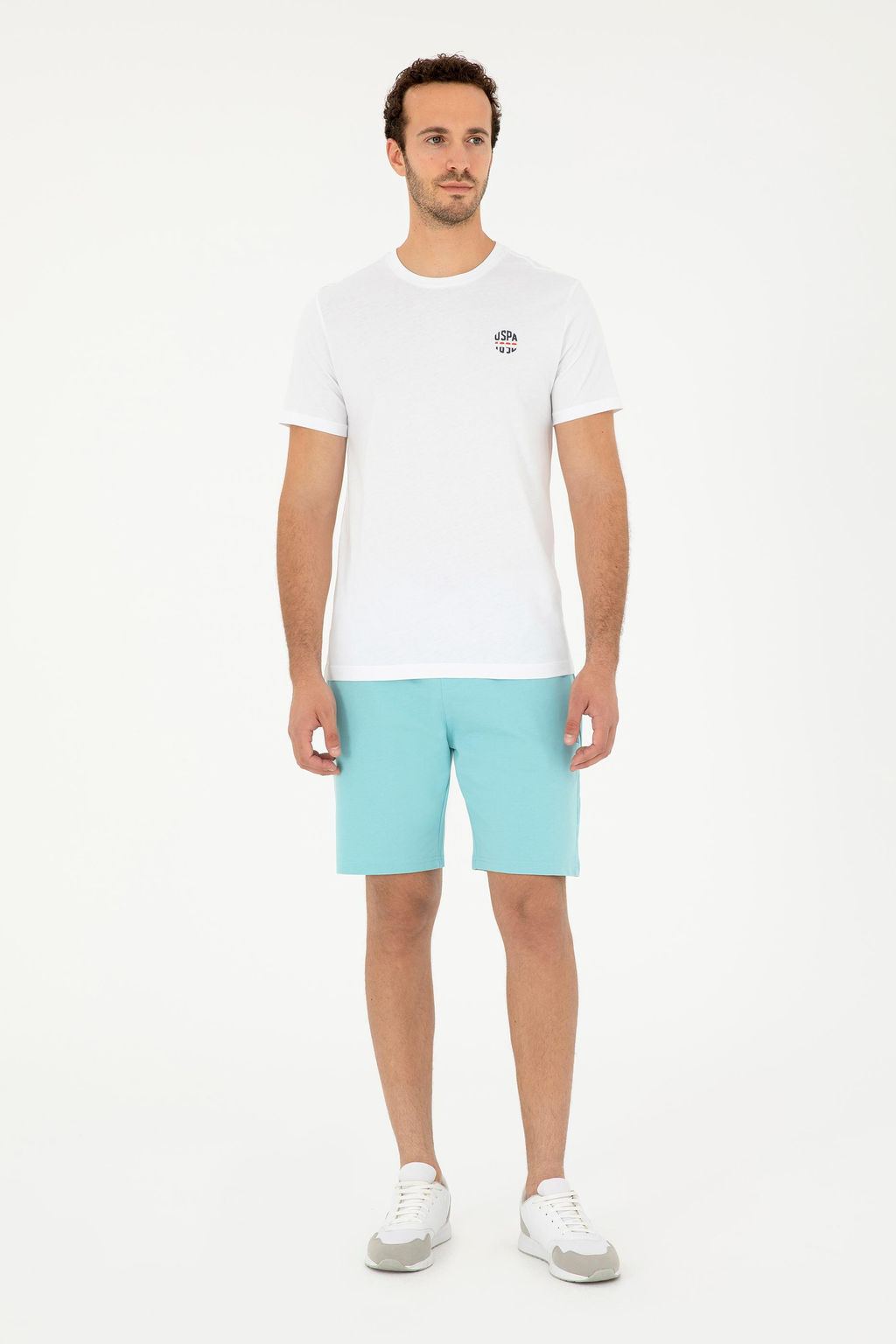 Мужские мятные трикотажные шорты - U.s. polo assn фото 3