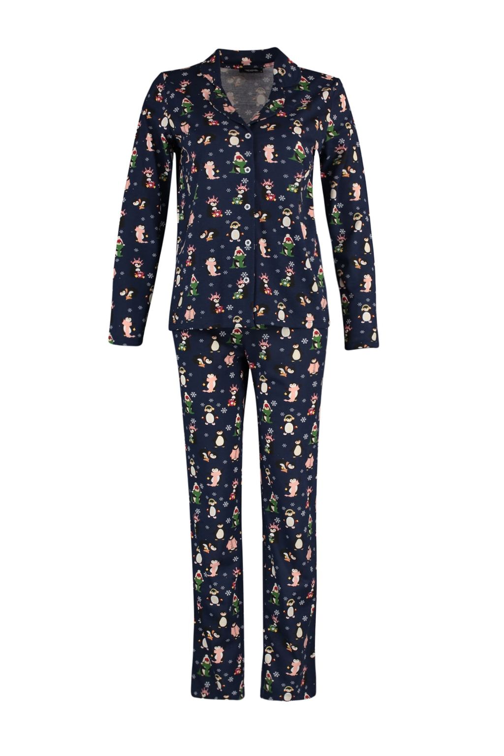 Yesil %100 Pamuklu Leopar Desenli Gomlek Pantolon Orme Pijama Tak?m? THMAW23PT00150 - Trendyolmilla фото 6