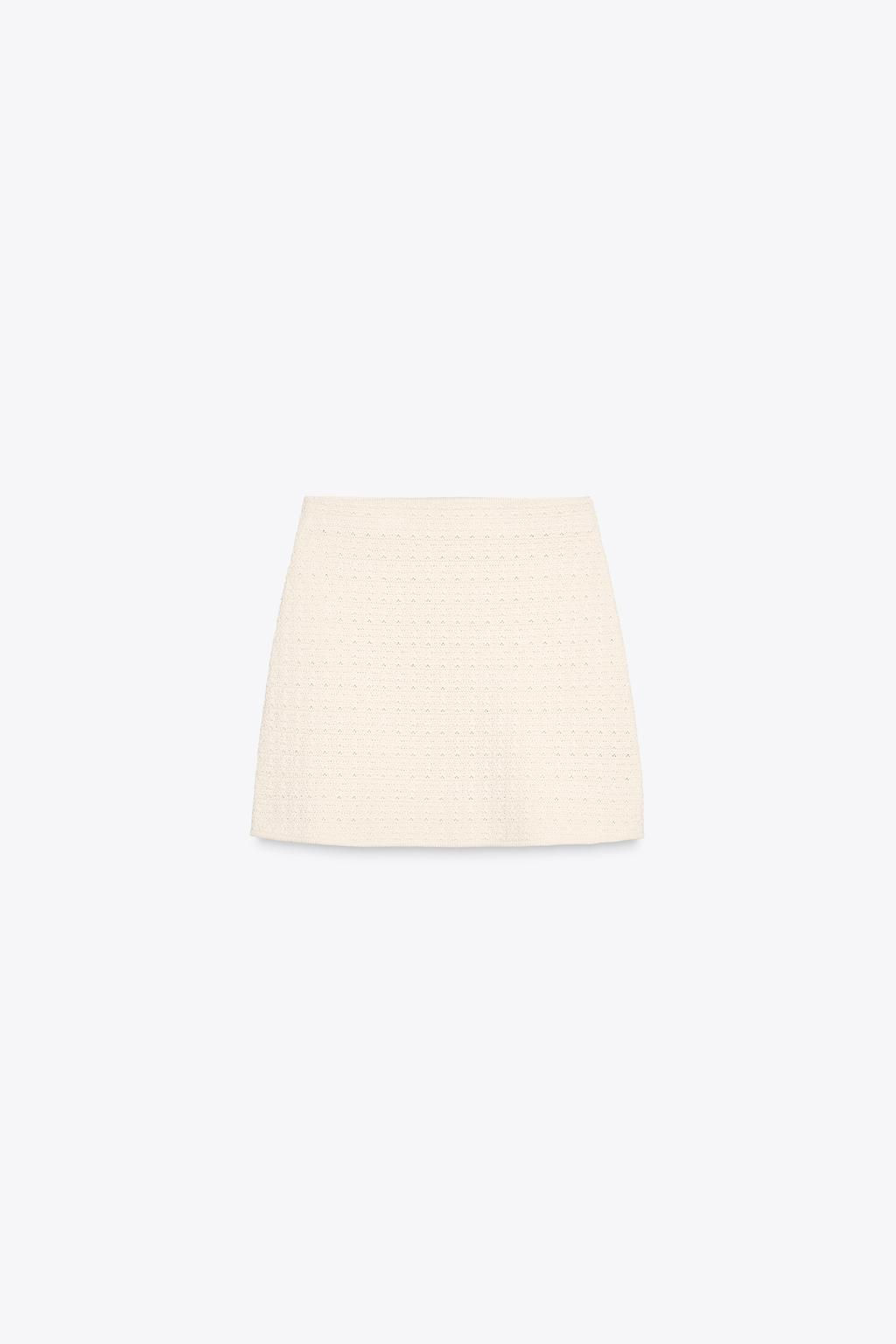 TEXTURED KNIT MINI SKIRT - Zara фото 5