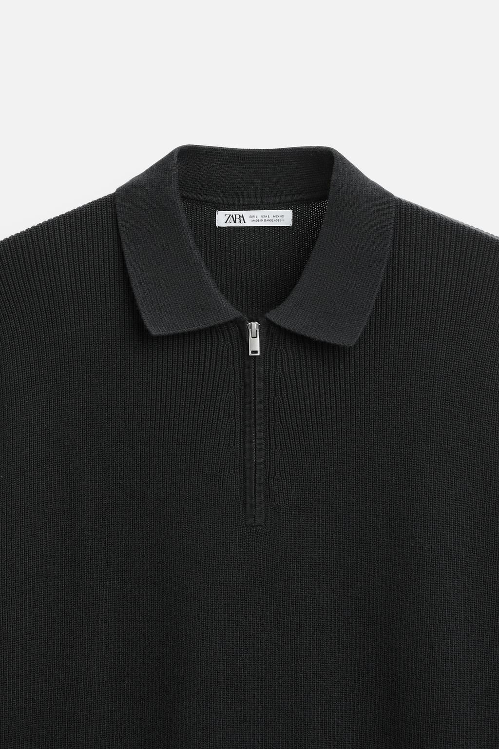 PURL KNIT POLO SHIRT - Zara фото 38