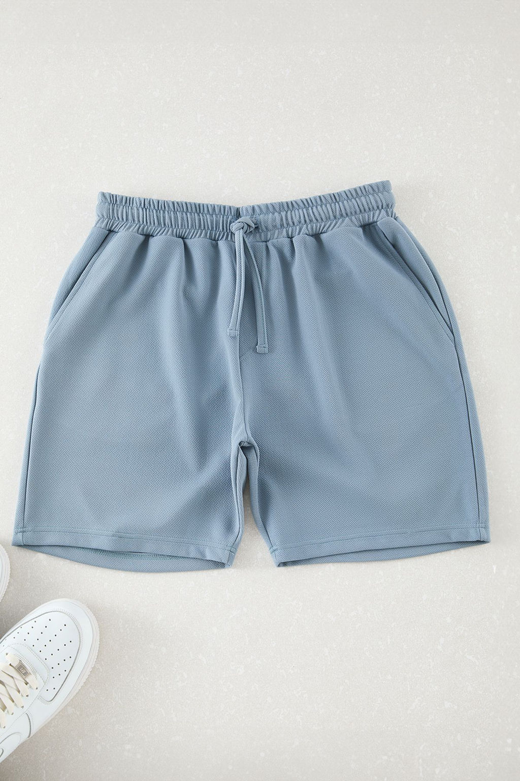 TRENDYOL MAN Mavi Regular/Normal Kesim Dokulu Basic Sort & Bermuda TMNSS25SR00022 - Trendyolmilla фото 2