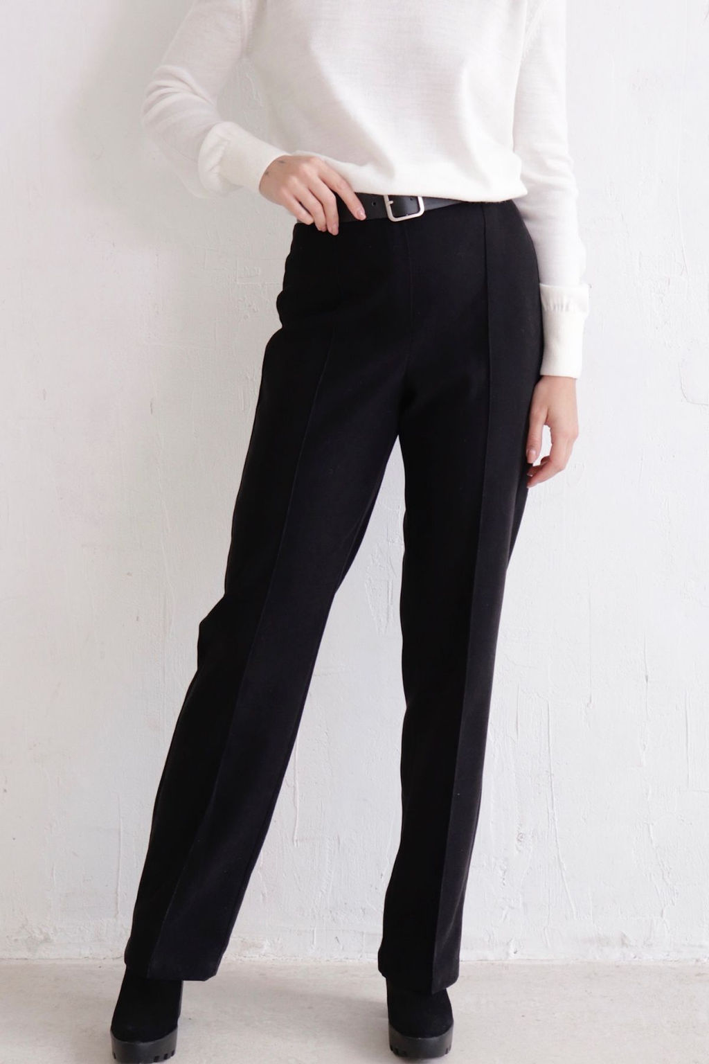 10972 Брюки со стрелками чёрные - Martichelli фото 2