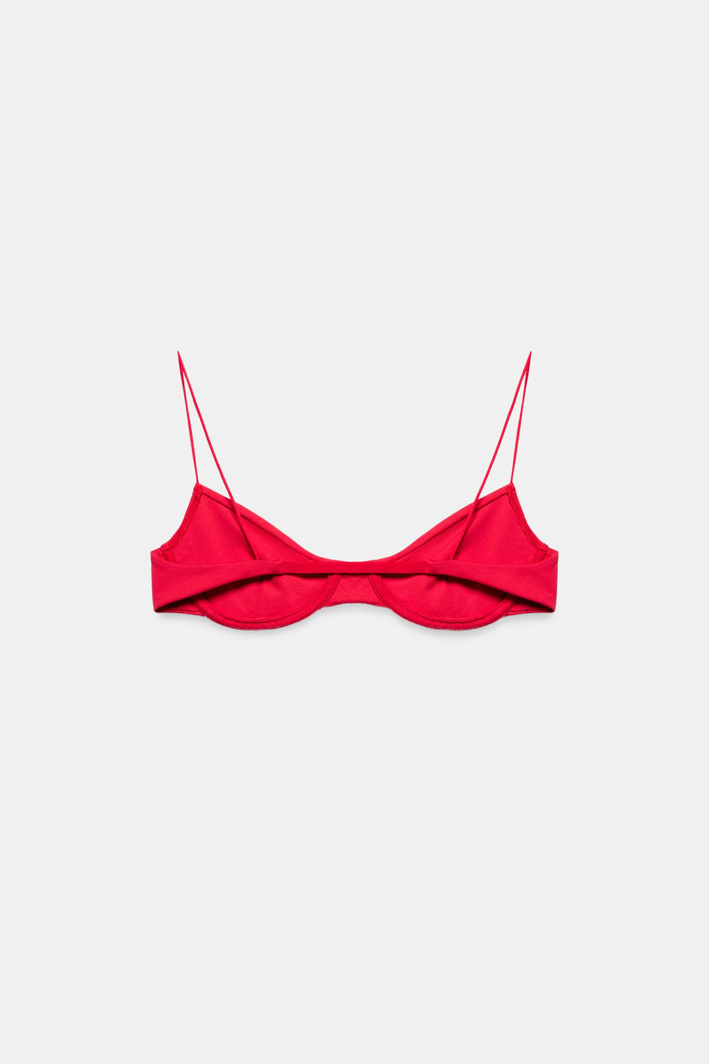 TOP BIKINI LISO AROS / Rojo - Zara фото 5