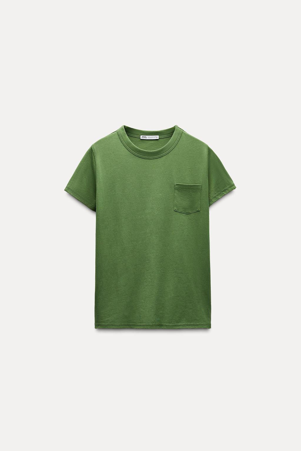 T-SHIRT WITH POCKET - Zara фото 16