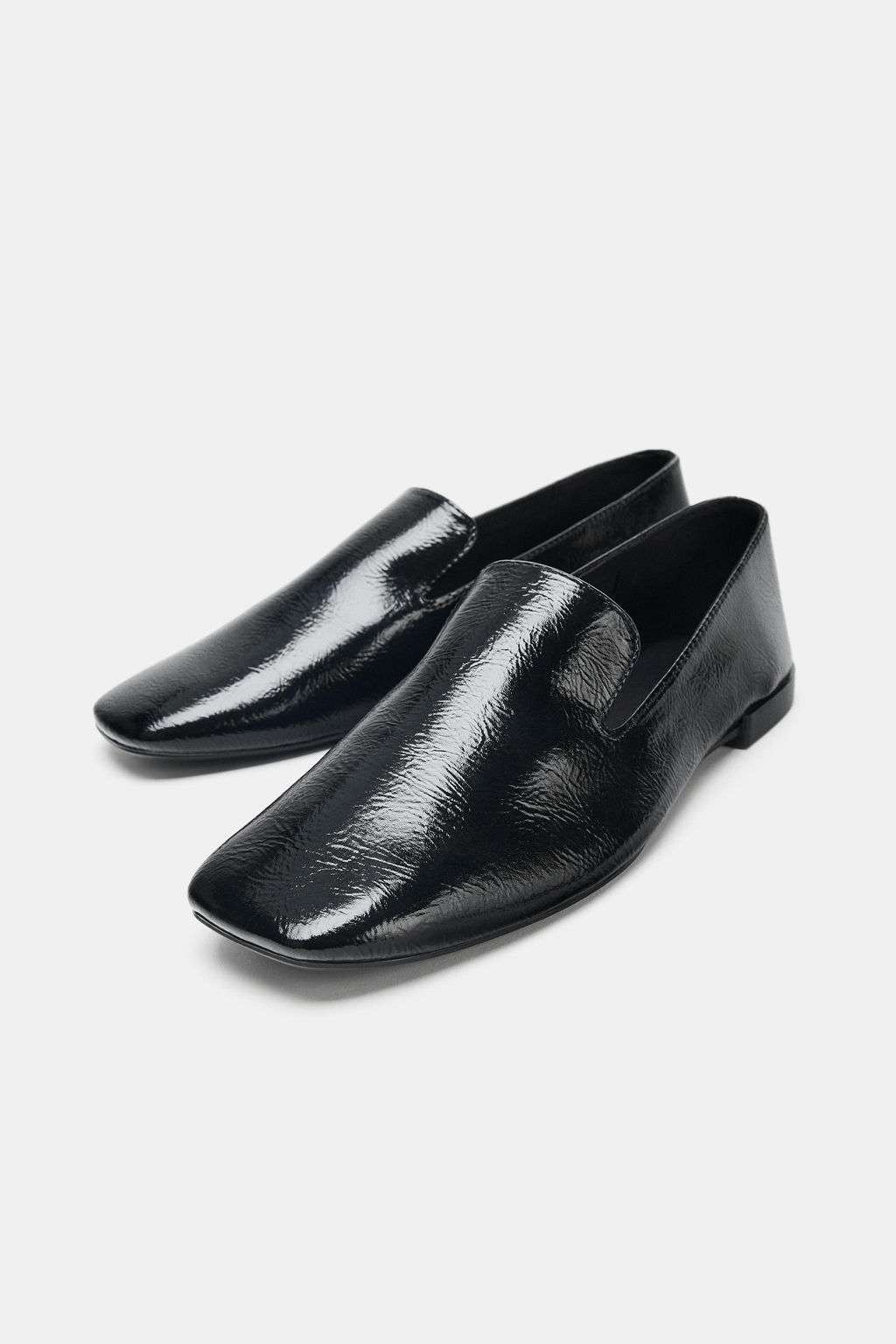 PATENT-EFFECT LOAFERS - Zara фото 7