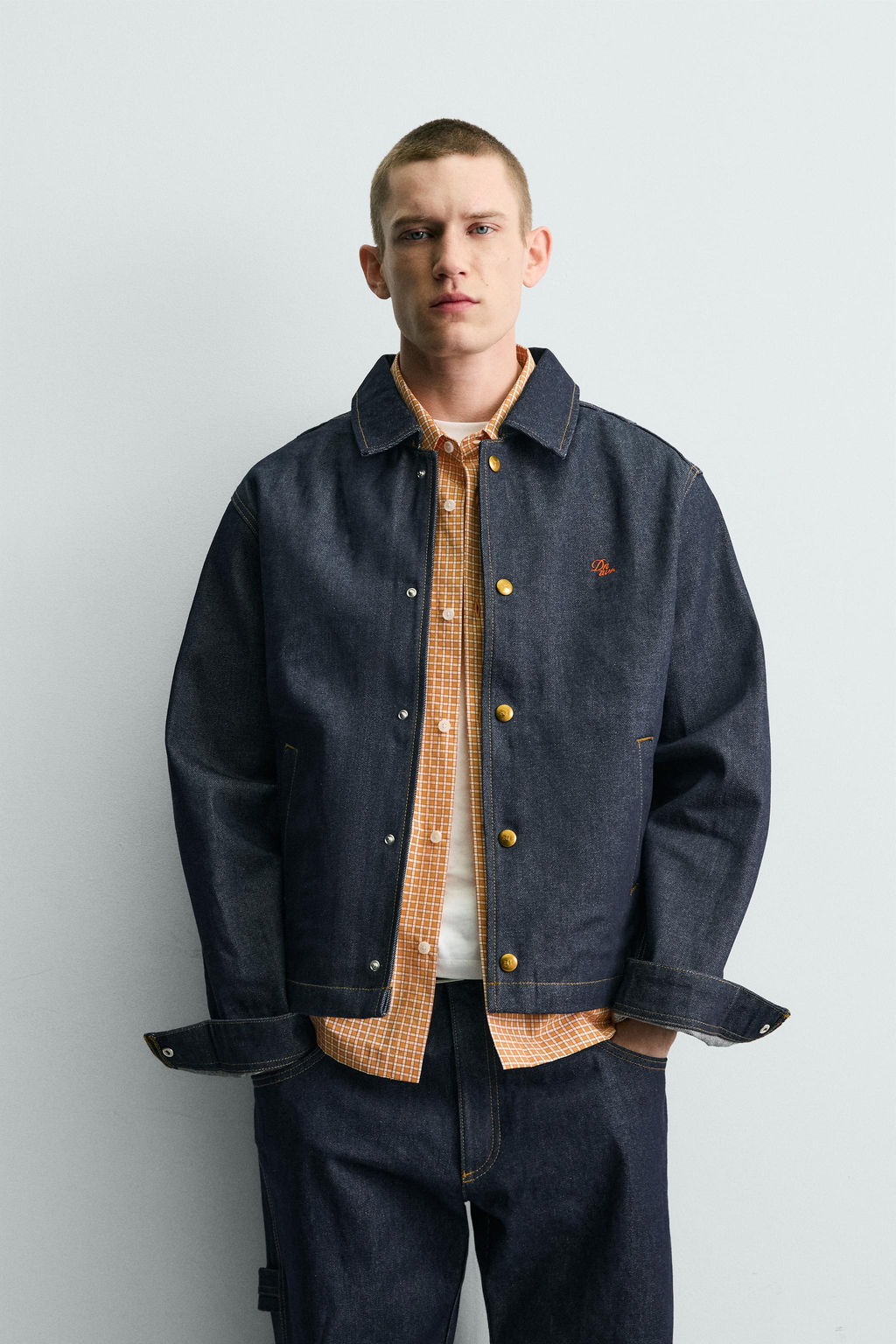 CAZADORA DENIM RELAXED FIT BORDADO / ?ndigo - Zara фото 2