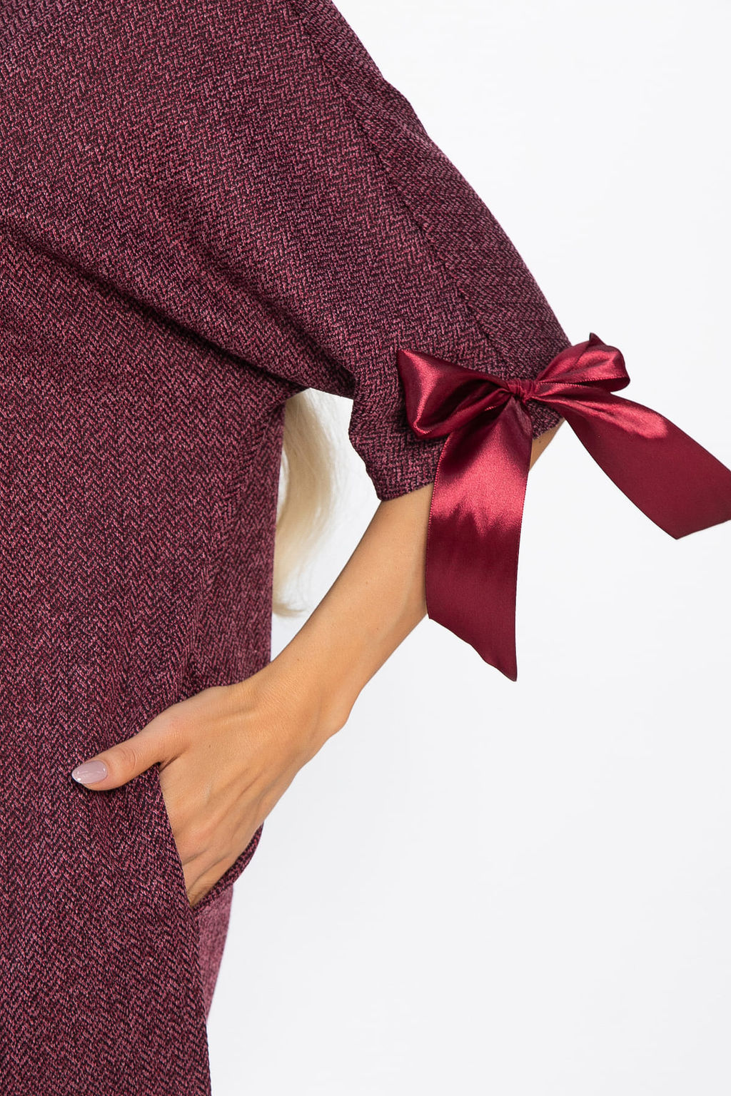Платье трикотажное Кайла (бордовое) П14782-10М - Lt collection фото 6