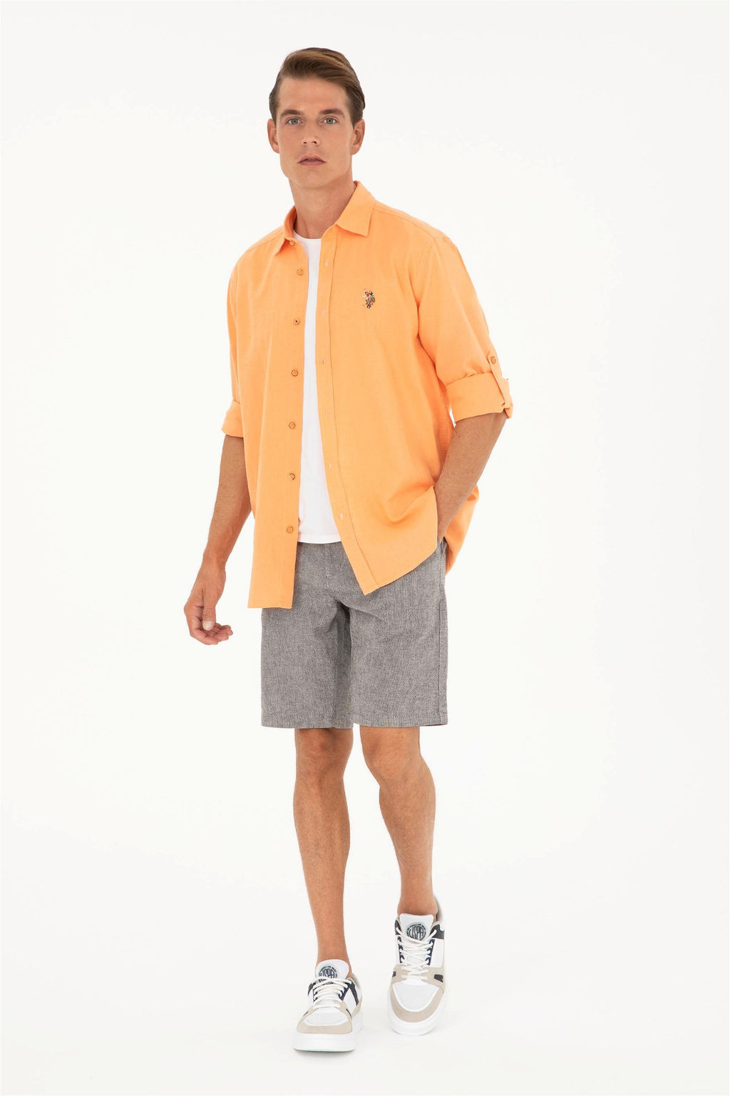 Шорты U.S. Polo Assn мужские черные хлопок  фото 3